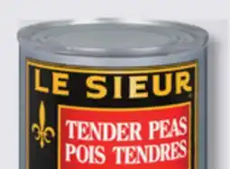 IGA LE SIEUR VEGETABLES OR TENDER PEAS offer