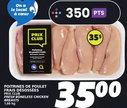 IGA POITRINES DE POULET FRAIS DÉSOSSÉES PRIX CLUB offer
