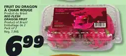 IGA RED FLESH DRAGON FRUIT. Product of Brazil. Pack of 2 offer