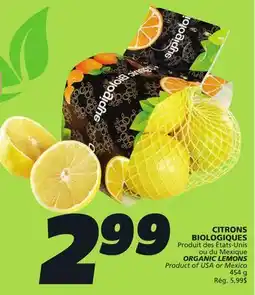 IGA ORGANIC LEMONS offer
