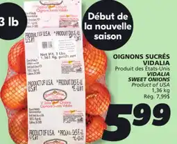 IGA VIDALIA SWEET ONIONS offer