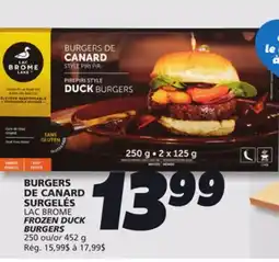 IGA FROZEN DUCK BURGERS offer