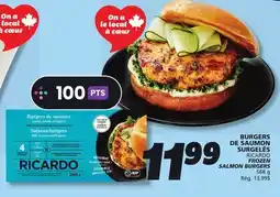 IGA FROZEN SALMON BURGERS offer