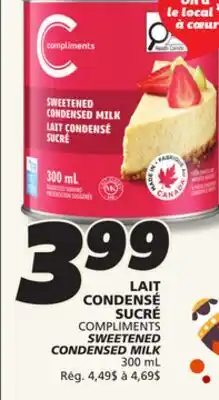 IGA COMPLIMENTS SWEETENED CONDENSED MILK offer