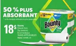 Provigo BOUNTY ESSUIE-TOUT, SUR MESURE, 6=12 ROULEAUX | BOUNTY offer