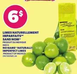 Provigo LIMES NATURELLEMENT IMPARFAITS SANS NOM | NO NAME NATURALLY IMPERFECT LIMES offer