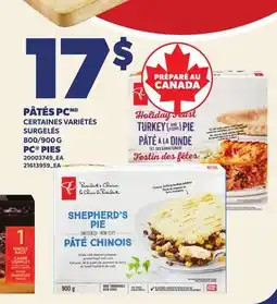 Provigo PÂTÉS PC | PC PIES, 800/900 G offer