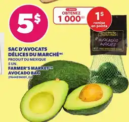 Provigo SAC D'AVOCATS DÉLICES DU MARCHÉ | FARMER'S MARKET AVOCADO BAG, 5 UN offer