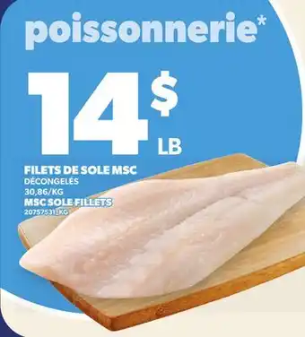 Provigo FILETS DE SOLE MSC | MSC SOLE FILLETS offer