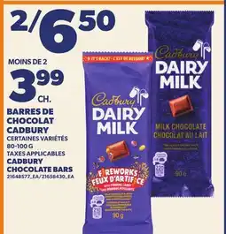 Provigo BARRES DE CHOCOLAT CADBURY | CADBURY CHOCOLATE BARS offer