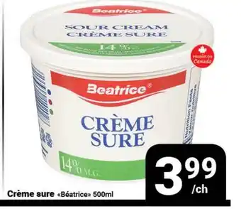 Pasquier Crème sure Béatrice offer