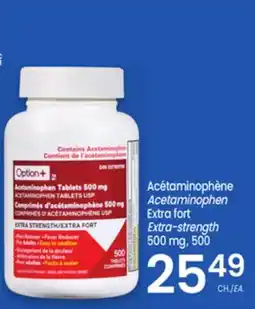 Uniprix OPTION+ Acétaminophène /Acetaminophen, Extra fort/ Extra-strength 500 mg offer