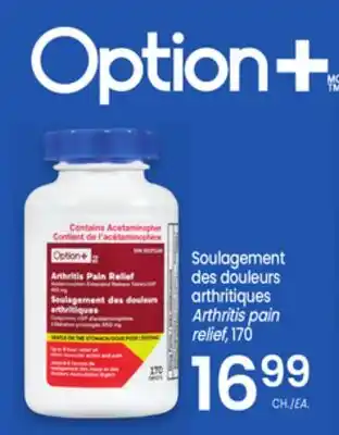 Uniprix Option+ Soulagement des douleurs arthritiques / Arthritis pain relief offer