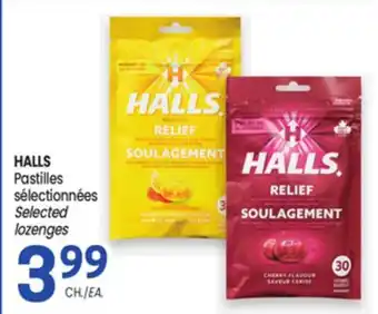 Uniprix HALLS Pastilles sélectionnées/ Selected lozenges offer