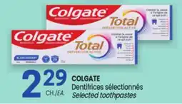 Uniprix COLGATE Dentifrices sélectionnés/Selected toothpastes offer