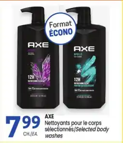 Uniprix AXE Nettoyants pour le corps sélectionnés/Selected body washes offer