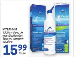 Uniprix HYDRASENSE Solutions d'eau de mer sélectionnées/Selected sea water solutions offer