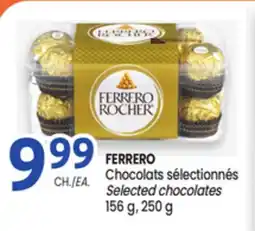Uniprix FERRERO Chocolats sélectionnés/Selected chocolates offer