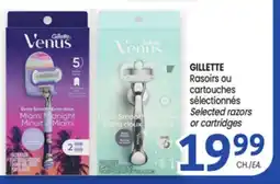 Uniprix GILLETTE Rasoirs ou cartouches sélectionnés/ Selected razors or cartridges offer