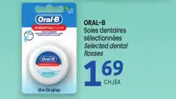 Uniprix ORAL-B Soies dentaires sélectionnées/ Selected dental flosses offer