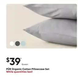 Dormez Vous PÜR Organic Cotton Pillowcase Set offer
