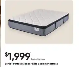 Dormez Vous Serta Perfect Sleeper Elite Becalm Mattress offer