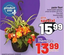 Metro PANIER FLEURI | BLOOMING BASKET offer