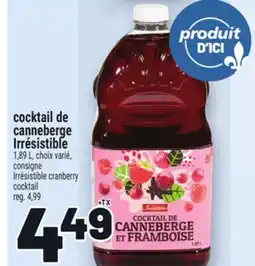 Metro COCKTAIL DE CANNEBERGE IRRÉSISTIBLE | IRRÉSISTIBLE CRANBERRY COCKTAIL offer