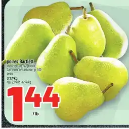 Metro POIRES BARTLETT | PEARS offer
