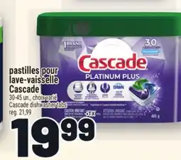 Metro PASTILLES POUR LAVE-VAISSELLE CASCADE | CASCADE DISHWASHER TABS offer