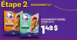 Metro ASSAISONNEMENTS TACO BELL SEASONING MIX offer