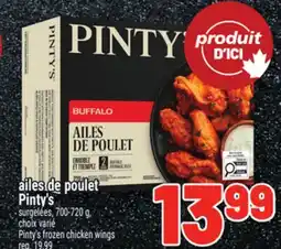 Metro AILES DE POULET PINTY'S | PINTY'S FROZEN CHICKEN WINGS offer