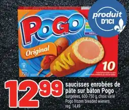 Metro SAUCISSES ENROBÉES DE PÂTE SUR BÂTON POGO | POGO FROZEN BREADED WIENERS offer