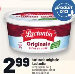 Metro TARTINADE ORIGINALE LACTANTIA | LACTANTIA ORIGINAL SPREAD offer