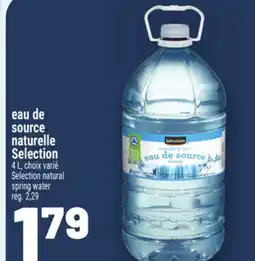 Metro EAU DE SOURCE NATURELLE SELECTION | SELECTION NATURAL SPRING WATER offer