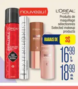 Jean Coutu L'ORÉAL Selected makeup products offer