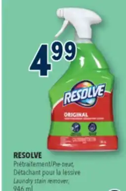 Familiprix RESOLVE Pre-treat, Laundry stain remover 946ml offer