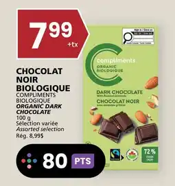 Rachelle-Bery Grocery COMPLIMENTS BIOLOGIQUE ORGANIC DARK CHOCOLATE offer