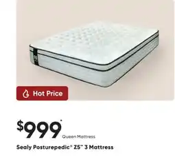 Dormez Vous Sealy Posturepedic Z5 3 Mattress offer