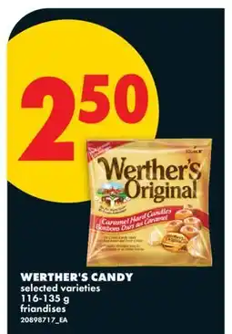 No Frills WERTHER'S CANDY offer