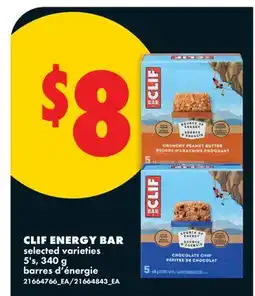 No Frills CLIF ENERGY BAR, 5' s offer