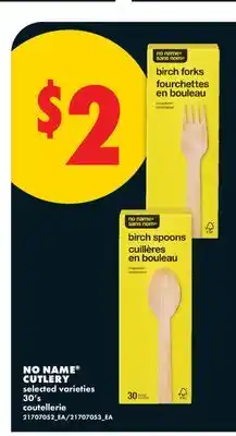 No Frills NO NAME CUTLERY, 30' s offer
