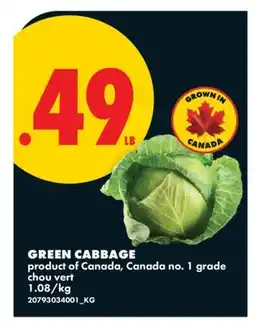 No Frills GREEN CABBAGE offer