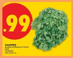 No Frills CILANTRO offer