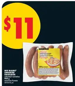 No Frills NO NAME SMOKED SAUSAGE offer