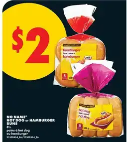 No Frills NO NAME HOT DOG or HAMBURGER BUNS 8' s offer