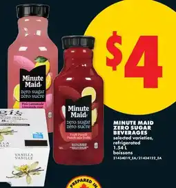 No Frills MINUTE MAID ZERO SUGAR BEVERAGES offer