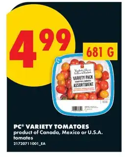 No Frills PC VARIETY TOMATOES offer
