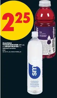 No Frills GLACEAU VITAMINWATER 591 mL or SMARTWATER 1 L offer