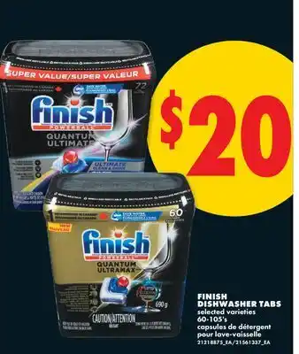 No Frills FINISH DISHWASHER TABS, 60-105's offer